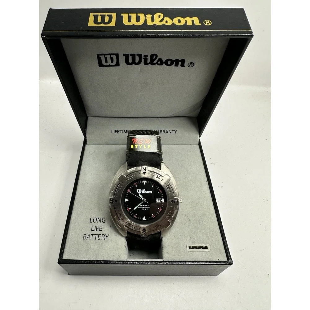 Wilson Mens‎ Watch W900-231 New Battery 47MM 8